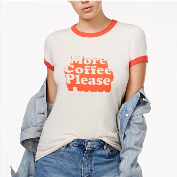ban.do Tops - “More Coffee Please” Baseball Conversation Tee